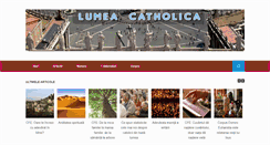 Desktop Screenshot of lumea.catholica.ro